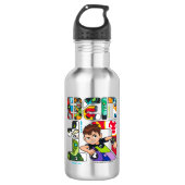 Ben 10-Alien-Logo Edelstahlflasche (Vorderseite)