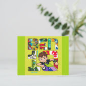 Ben 10 Alien Logo Einladungspostkarte (Stehend Vorderseite)