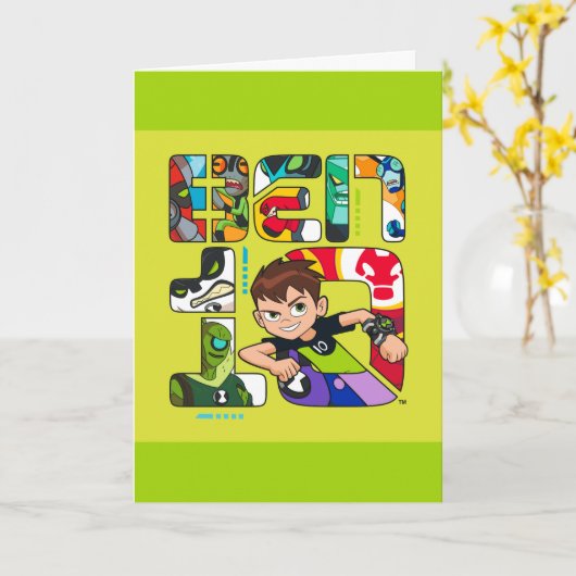 Ben 10 Alien Logo Karte (Gelbe Blume)