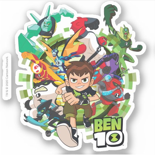 Ben 10 Alien Rush Graphic Aufkleber (Vorderseite)