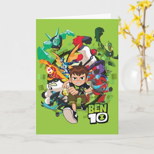 Ben 10 Alien Rush Graphic Karte (Gelbe Blume)