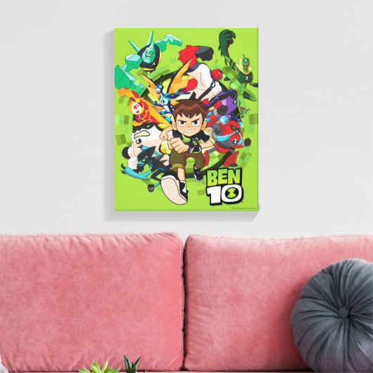 Ben 10 Alien Rush Graphic Leinwanddruck (Insitu (Wohnzimmer))