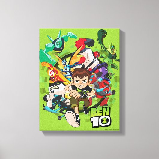 Ben 10 Alien Rush Graphic Leinwanddruck (Vorderseite)