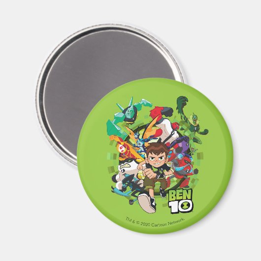 Ben 10 Alien Rush Graphic Magnet (Vorderseite/Rückseite)