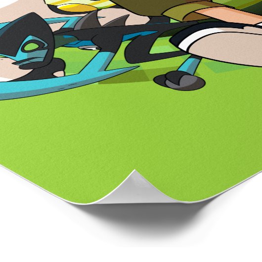 Ben 10 Alien Rush Graphic Poster (Ecke)