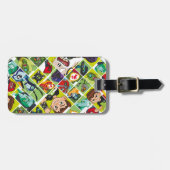 Ben 10 Alien Tile Pattern Gepäckanhänger (Vorderseite horizontal)