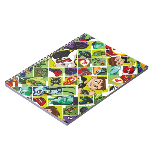 Ben 10 Alien Tile Pattern Notizblock (Linke Seite)