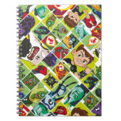 Ben 10 Alien Tile Pattern Notizblock (Vorderseite)