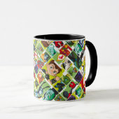 Ben 10 Alien Tile Pattern Tasse (VorderseiteRechts)