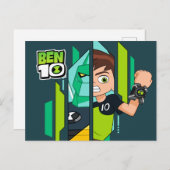 Ben 10 Diamondhead DNA Transformation Einladungspostkarte (Vorne/Hinten)