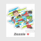 Ben 10 DNA-Transformation überlaufen Aufkleber (Blatt)