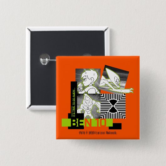 Ben 10 - Es ist Zeit, Alien zu gehen Button (Vorne & Hinten)