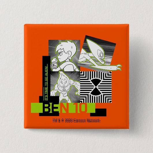 Ben 10 - Es ist Zeit, Alien zu gehen Button (Vorderseite)