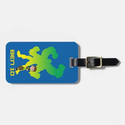 Ben 10 & Four Arms Shadow Gepäckanhänger (Vorderseite horizontal)