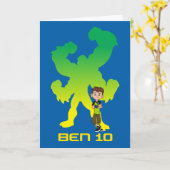 Ben 10 & Four Arms Shadow Karte (Gelbe Blume)