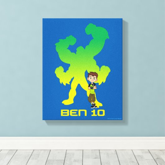 Ben 10 & Four Arms Shadow Leinwanddruck (Insitu (Holzboden))