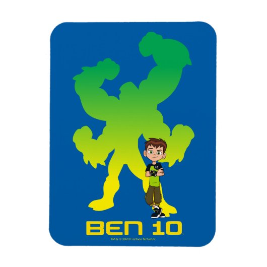 Ben 10 & Four Arms Shadow Magnet (Vertikal)