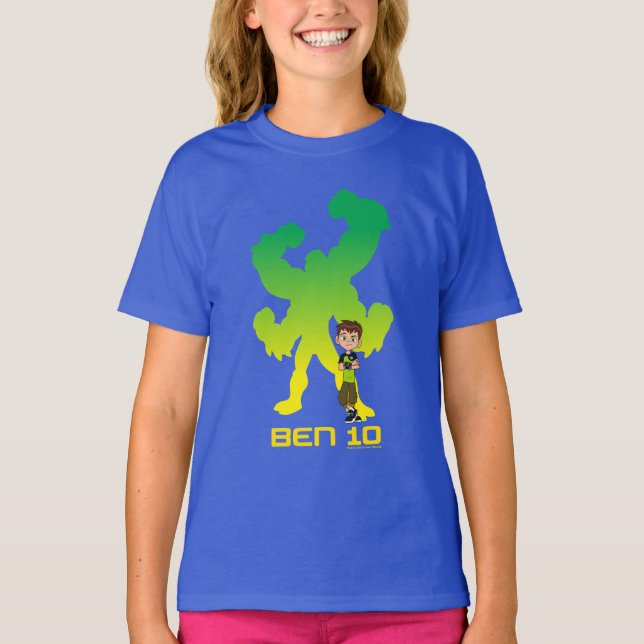 Ben 10 & Four Arms Shadow T-Shirt (Vorderseite)