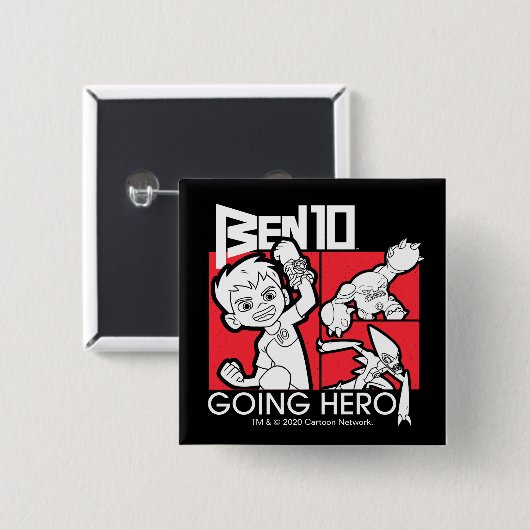 Ben 10 Going Hero Button (Vorne & Hinten)
