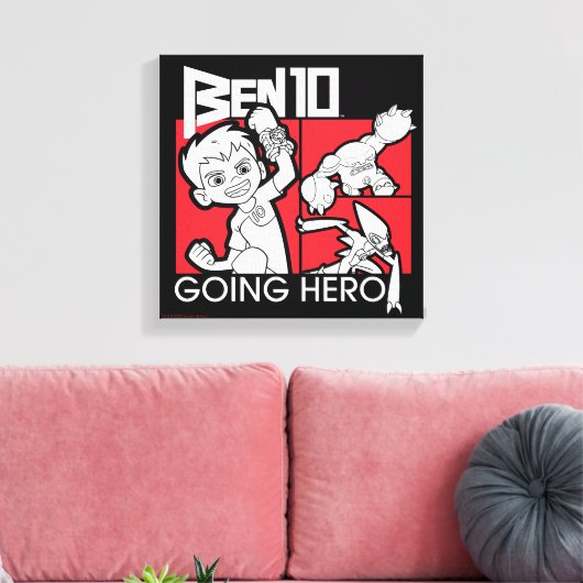 Ben 10 Going Hero Leinwanddruck (Insitu (Wohnzimmer))