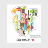 Ben 10 Heatblast DNA Transformation Aufkleber (Blatt)