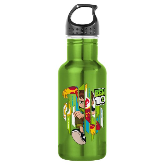 Ben 10 Heatblast DNA Transformation Edelstahlflasche (Vorderseite)