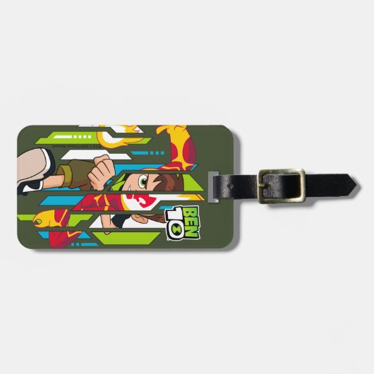 Ben 10 Heatblast DNA Transformation Gepäckanhänger (Vorderseite horizontal)