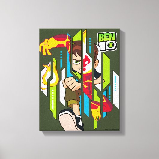 Ben 10 Heatblast DNA Transformation Leinwanddruck (Vorderseite)
