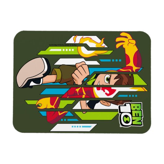 Ben 10 Heatblast DNA Transformation Magnet (Horizontal)