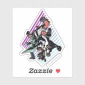 Ben 10 Retro Alien Group Graphic Aufkleber (Blatt)