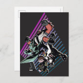 Ben 10 Retro Alien Group Graphic Einladungspostkarte (Vorne/Hinten)