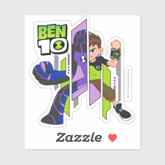 Ben 10 Upgrade-DNA-Transformation Aufkleber (Blatt)