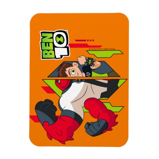 Ben 10 Vier Waffen DNA-Transformation Magnet (Vertikal)