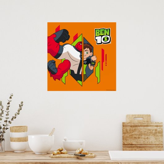 Ben 10 Vier Waffen DNA-Transformation Poster (Küche)