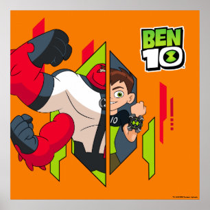 Ben 10 Vier Waffen DNA-Transformation Poster