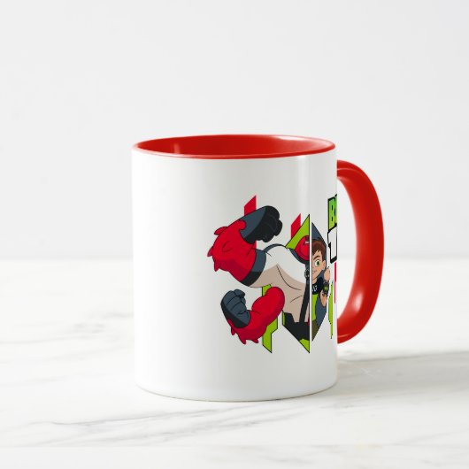 Ben 10 Vier Waffen DNA-Transformation Tasse (VorderseiteRechts)