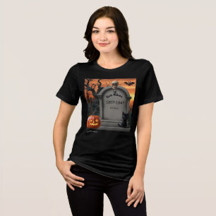 "Ben Aiken" Halloween-Headstone-Spaß Tri-Blend Shirt