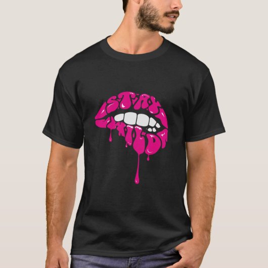 Ben Azelart Merch Bleibe Wild Lip . T-Shirt (Vorderseite)