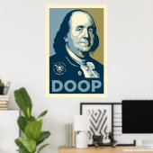 Ben - 'Ben Franklin Doop' Poster (Heimbüro)