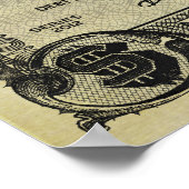 Ben Bernanke Billion Bank Note Print Poster (Ecke)