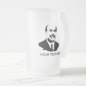 Ben Bernanke Mattglas Bierglas (VorderseiteRechts)