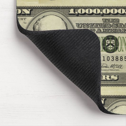 Ben Bernanke Milliarde Dollarschein Mousepad (Ecke)