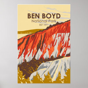 Ben Boyd Nationalpark Australien Vintage Poster