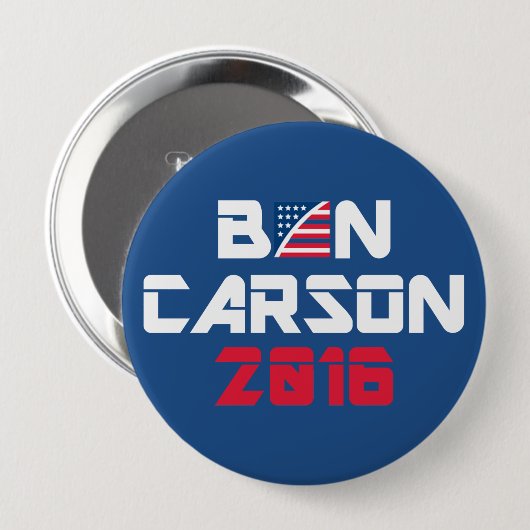 Ben Carson 2016 Button (Vorne & Hinten)