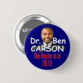 Ben CARSON 2016 Button (Vorne & Hinten)