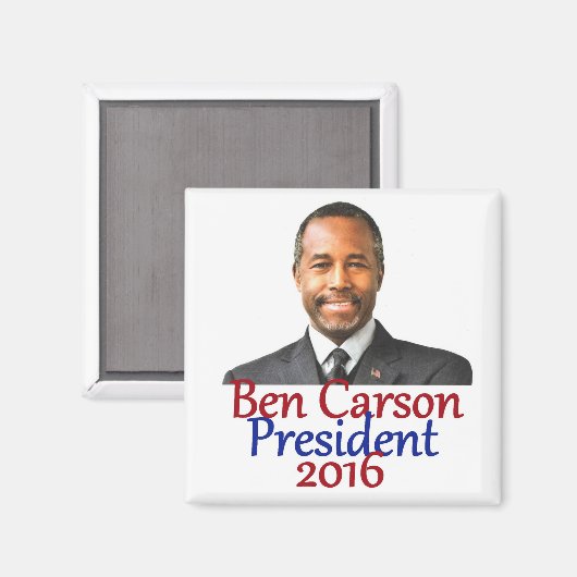 Ben CARSON 2016 Magnet (Vorderseite/Rückseite)