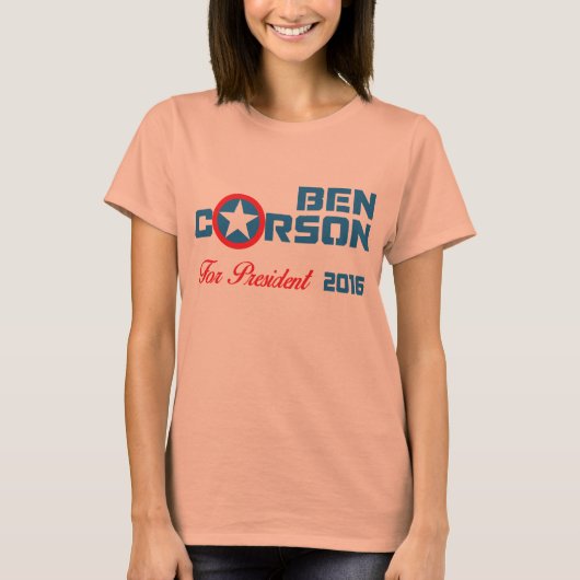 Ben Carson für den Präsidenten 2016 T-Shirt (Vorderseite)