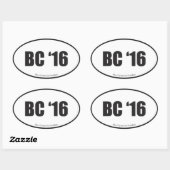 Ben Carson für Präsident Ovaler Aufkleber (Blatt)