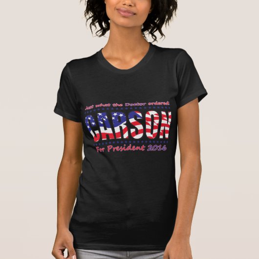 Ben Carson für Präsident T-Shirt (Vorderseite)
