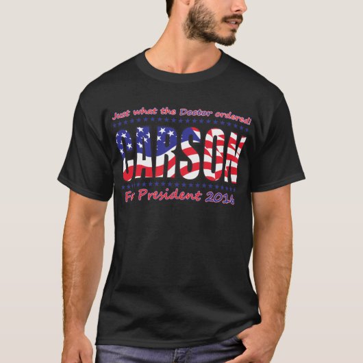 Ben Carson für Präsident T-Shirt (Vorderseite)